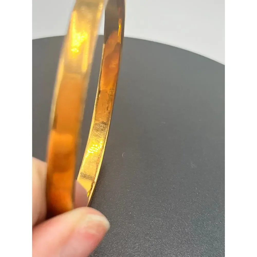 Kate Spade NY Heavy‎ Metals Row Pave Hinged Bangle Bracelet in clear/rose gold